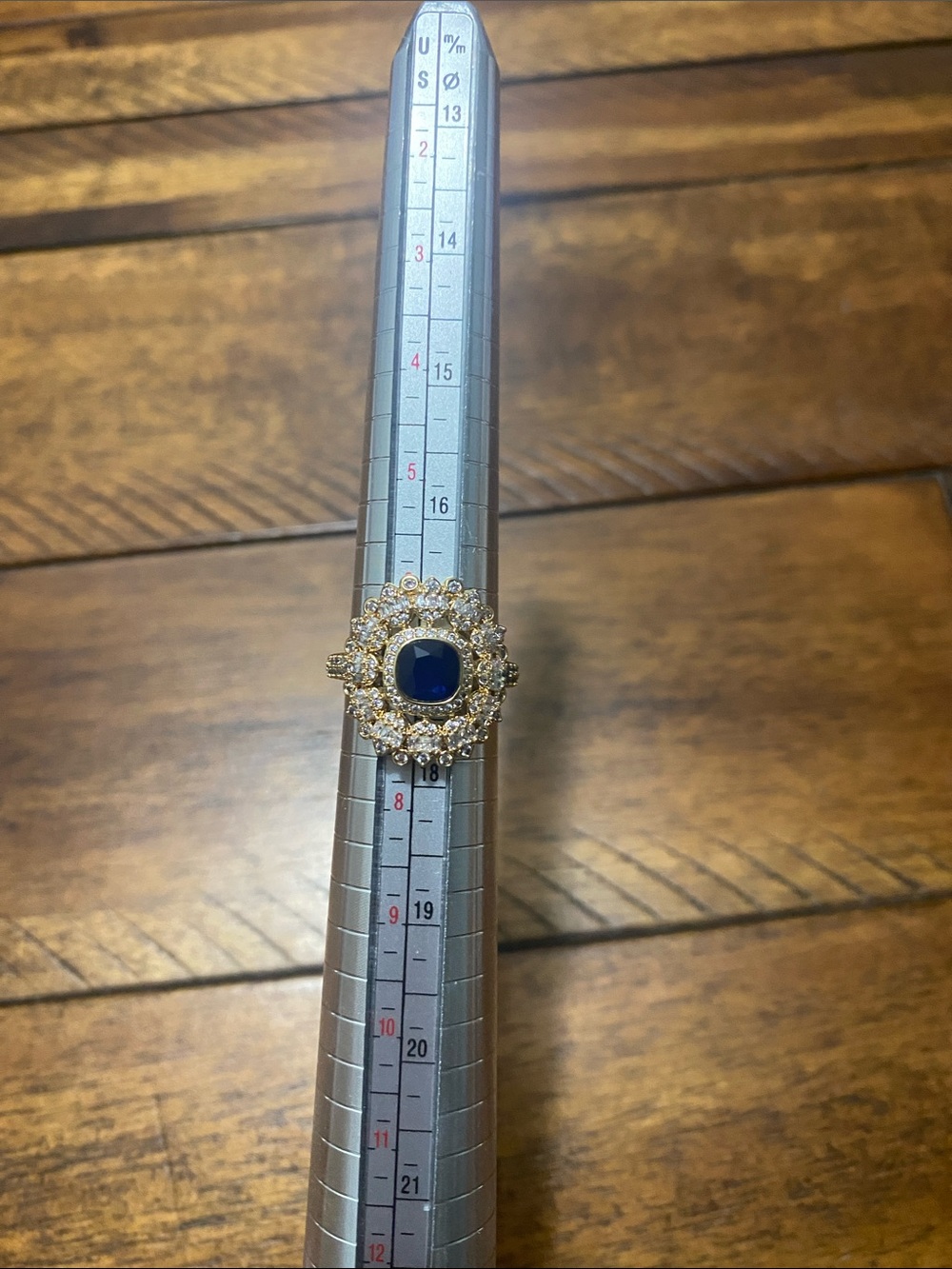Bomb Party OG Originals Ring - Sapphire Fused with Genuine Quartz - Gold Plating